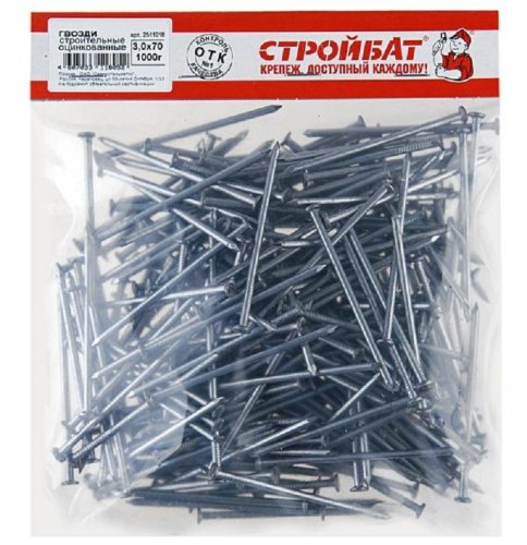 Гвозди  строительные Стройбат 3,0х70 (1,0 кг) картинка